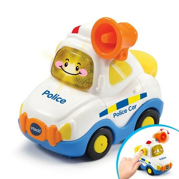 《英國 Vtech》嘟嘟車系列  聲光互動車-警車 東喬精品百貨