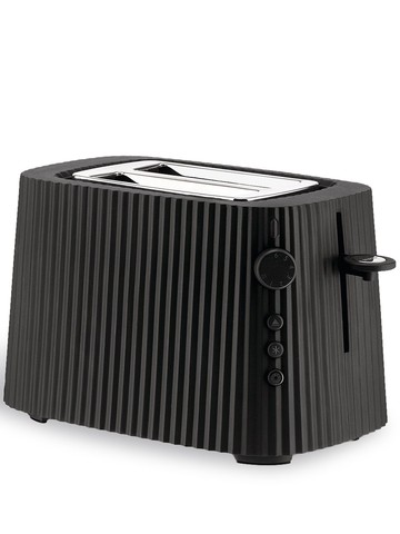 Alessi - Plissé tonal toaster - unisex - Resin/stainless steel - One Size - Black