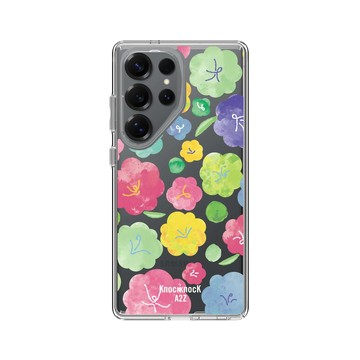Galaxy S25 Ultra Clear 透明 - Knock Knock A2Z - 彩繪花花調色盤