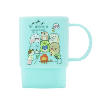 角落小夥伴方形水杯280cc-水綠