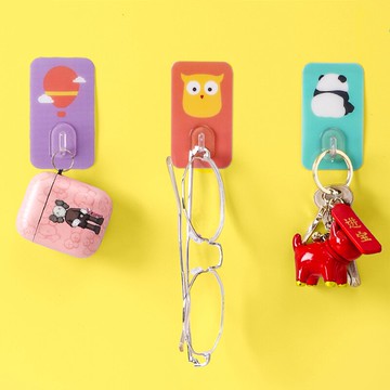 ins掛鉤10個強力無痕粘鉤創意墻壁浴室廚房門后免打孔臥室粘貼鉤