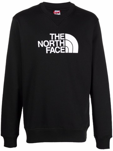 The North Face - logo print sweatshirt - men - Cotton - XL - Black