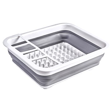 小麥購物 折疊瀝水碗架 C565 35.8 x 30.2 x 5cm 510g  灰白色  1個