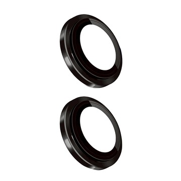 HODA 好貼 藍寶石原機結構鏡頭保護貼 0.27mm 黑色  iPhone 15/15 Plus  2個