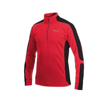 【Craft】 Shift Free Pullover 男款保暖長袖中層衣.排汗衣.保暖排汗衣.刷毛衣.運動T恤.上衣_194624-3430 紅/黑