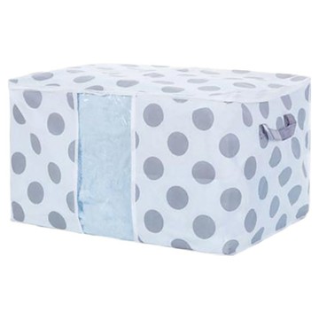 小麥購物 大號無紡布棉被收納袋 圓點 L2013  60 x 43 x 36cm  1個