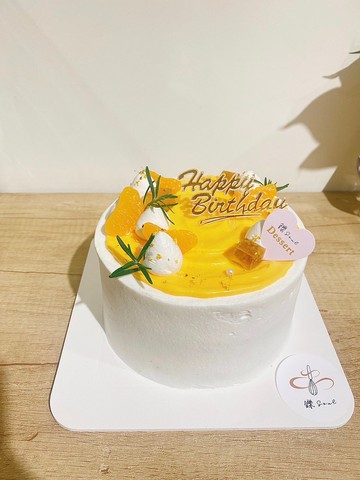 限自取 百香柳橙伯爵蛋糕 生日蛋糕 蛋糕 鑠甜點 柑橘 水果蛋糕