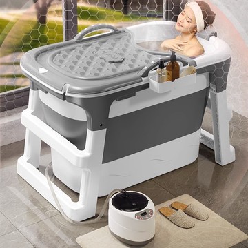 可開發票 泡澡桶 充氣浴缸 浴桶成年人折疊泡澡桶大人兒童家用全身洗澡桶堅固耐用汗蒸沐浴桶-快速出貨