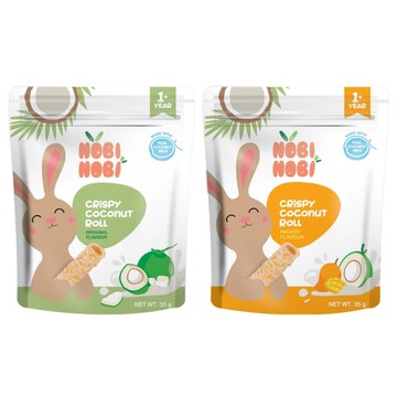NOBI NOBI 娜比 脆脆椰香捲35g(2款可選)1歲以上 小點心