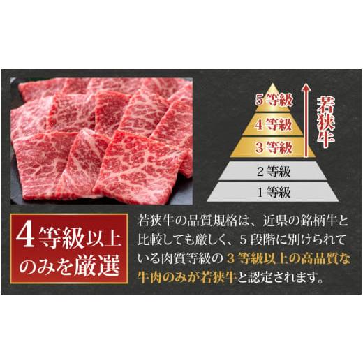 ふるさと納税 福井県 大野市 若狭牛 モモ肉 焼肉用  270g×1パック