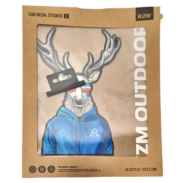 KZM OUTDOOR 麋鹿先生車貼 時尚設計 車身貼紙  麋鹿先生  1組
