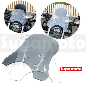 -Supamoto- 加高擋風鏡—REBEL500專用 (燻黑/透明/風鏡/通用/導航架/HONDA/機車改裝)