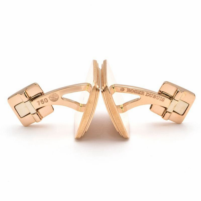 ロジェデュブイ デザインカフス K18PG 新品仕上済 カフリンクス カフス  