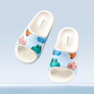 Cheerful Mario幸福瑪麗 4 色可愛卡通沙灘防滑男童拖鞋 動物圖案鰐魚中大童小朋友拖鞋