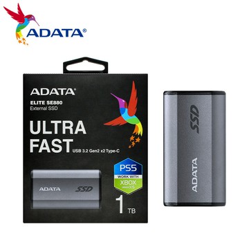 威剛ADATA 500GB 1TB USB3.2/Type-C接口 SE880移動高速固態硬盤【宜家良品百貨】