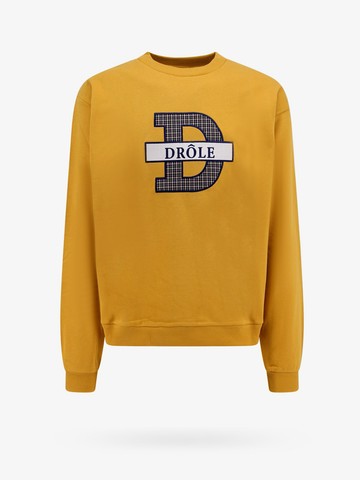 Cotton sweatshirt with frontal monogram - DRÔLE DE MONSIEUR - gender_Man