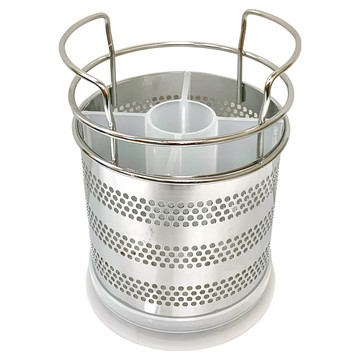 LInox 廚之坊 304不鏽鋼多功能置物籃 Q-8068H 12x12x15cm  12 x 12 x 15cm  1個