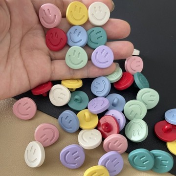⭐免運臺灣有貨⭐新款17mm精緻可愛笑臉扣子女孩襯衣開衫毛衣馬甲扣子小外套鈕扣