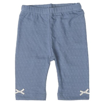 akachan honpo - 5分內搭褲-緹花-深藍色