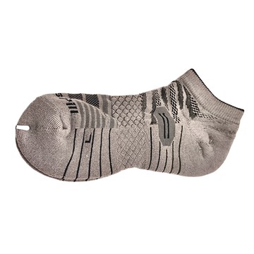 AREX SPORT 機能除臭抗菌足弓運動短襪 淺灰調 L 1雙