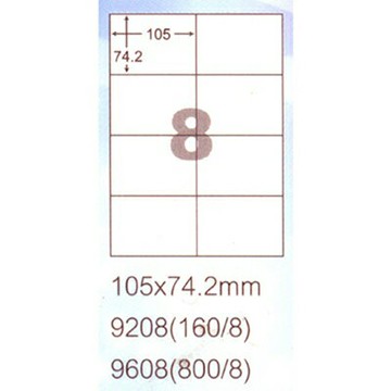 【文具通】阿波羅9608影印自黏標籤貼紙8格105x74.2mm 1000入 P1410664【APP滿額下單4%點數(單一帳號最高1500點)】5/31止