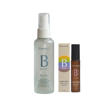 【新客舒眠組】 舒眠滾珠精油5ml+舒眠香氛精油噴霧100ml