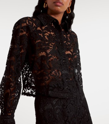 Patou Cropped lace blouse