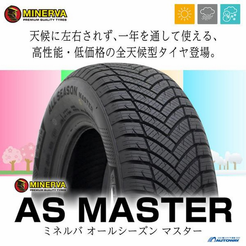 155/65R14 タイヤ オールシーズンタイヤ MINERVA ALL SEASON MASTER