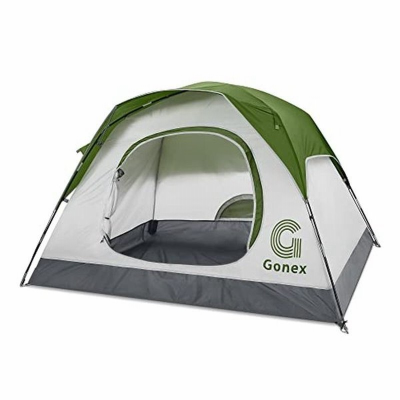 Gonex 4人用 テント 2人用 キャンプ テント 軽量 防水 ファミリー テント 自立式 両開き 2way 通気 設営簡単 コンパクト 通販 Lineポイント最大0 5 Get Lineショッピング