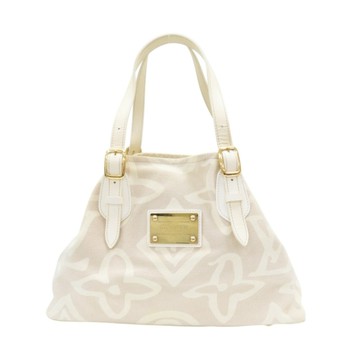LOUIS VUITTON LV 路易威登 Tahitienne PM 手提包 白色 帆布 M95674 【二手名牌BRAND OFF】