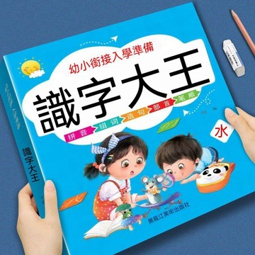 🔥嚴選好物+口碑推薦💯兒童識字大王1000餘字幼兒認字神器幼小銜接幼兒園啓蒙早教書籍 954S