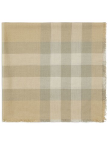 Burberry - Vintage Check cashmere-blend scarf - unisex - Cashmere/Silk - One Size - Neutrals