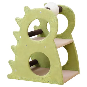 PetPals 抹茶怪獸貓跳台 容易組裝  抹茶色  1個