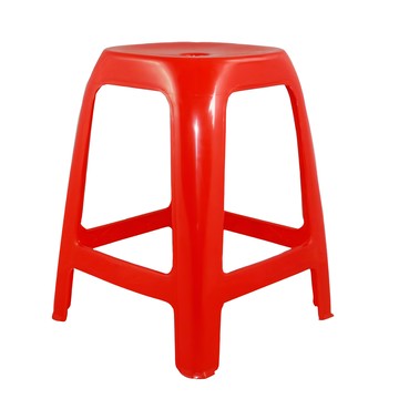 豪華點心椅 台灣製 PP材質 28.5x28.5x47.5cm (紅色/綠色/藍色 3色隨機)  1組