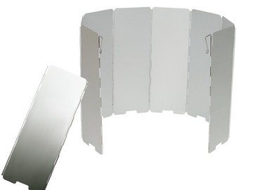 【露營趣】RHINO K-9 鋁合金擋風板 擋風片 阻風片 附收納袋 攻頂爐 飛碟爐 省燃料