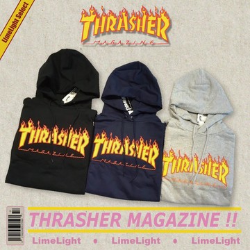 ☆LimeLight☆ Thrasher Magazine Flame Hood 火焰 帽TEE 多色