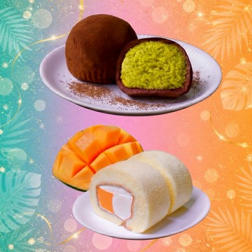 🥭【芒】裡偷閒🧆【杜】過美好午後⛅【聖保羅】芒果奶凍捲1條+杜拜巧克力Q餅1盒｜季節限定｜芒果季｜超人氣韓國甜點