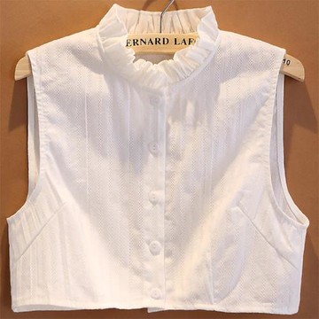 假領子女百搭假領純棉白色木耳邊襯衣領柔軟透氣假衣領衛衣裝飾領