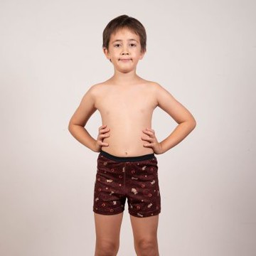 Mr.DADADO-財駿添輝 140-160男童內褲-品牌推薦-舒適寬鬆(深咖啡色)GCQ601T4