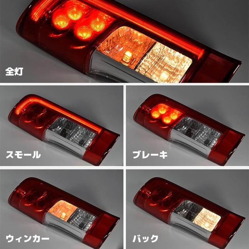 ブランド 新品 テールランプ LED NV350 E26 キャラバン ファイバー