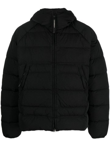 C.P. Company - Eco-Chrome R padded hooded jacket - men - Polyester/Polyamide/Duck Down/Polyamide/Feather - 52 - Black