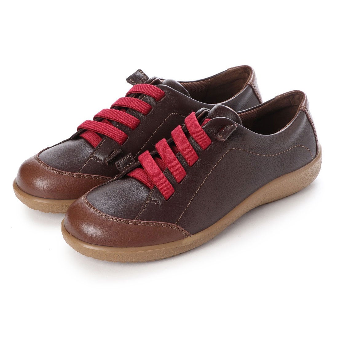 豊富なお得 アキレス・ソルボ 4E牛革ゴム紐スリッポン