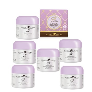 澳洲 HEALTH NATURE 玫瑰美肌綿羊霜含玫瑰胎盤素維他命E(6入組 100g/罐)