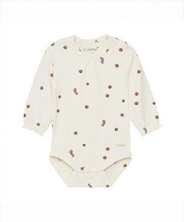 長袖包屁衣(蛋酒白)62cm