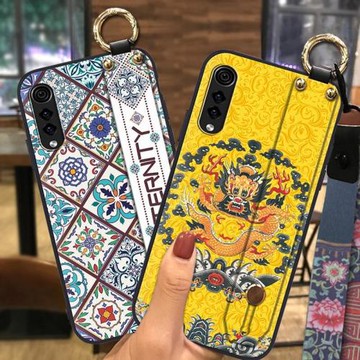 適用于LG Velvet 4G/5G手機殼硅膠腕帶殼TPU軟殼宮廷風女款潮女潮