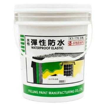 KINGCAT 貓王油漆 水性彈性防水塗料 K1-176 白色 5加侖  1罐