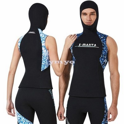 ウェットスーツ ベスト単品 メンズ レディース 3mm ネオプレーン 柄物 フード一体式 ウェットベスト サーフィン プルオーバー 通販 Lineポイント最大get Lineショッピング