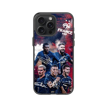 iPhone 15 Pro Max Clear 酷墨灰 - FFF - France National team - Signatures 2