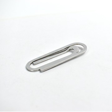 鈔票夾 迴紋針亮面鋼製收納式錢夾【NL175】