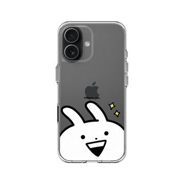 iPhone 17 Clear Case（相機按鈕） 透明 - Usagyuuun 小突兔 - 炙熱的眼神